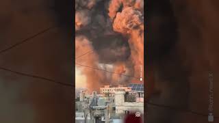 Israeli jets attacking Hezbollahs central headquarters in Beiruts southern suburbs [upl. by Garcon535]