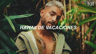 Maluma  Hawái Letra [upl. by Bonny568]