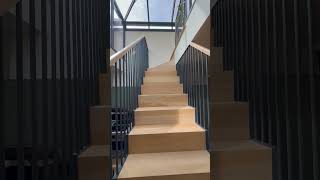 Zigzag Closed Tread Stairs Design  DDC London staircasedesign [upl. by Magan568]