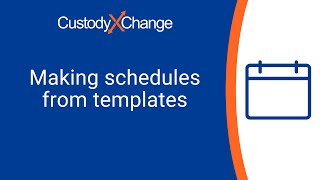 How to Make a Custody Schedule Quickly With a Template [upl. by Smailliw]