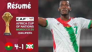 Résumé Burkina Faso VS Burundi  Qualifications Can 2025 Journée 3 [upl. by Sregor]