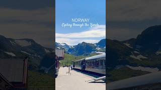 Cycling through the Fjords in Flam Norway flam flamsbana norway bergen fjords fjordnorway [upl. by Schroder]