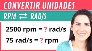 Convertir REVOLUCIONES por Minuto a RADIANES por Segundo y Viceversa 💿 [upl. by Lev]