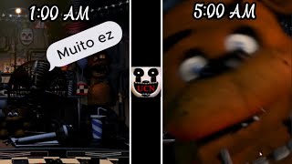 Tentei passar as 600 Amanhã do FNAF 1 FNAF 2 e FNAF 3 no Ultimate Custom Night [upl. by Atiuqan376]