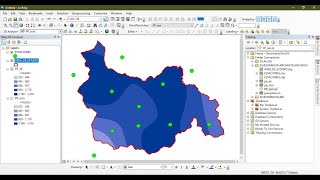 Como hacer Mapa de Precipitaciones en ARCGIS [upl. by Heiskell137]