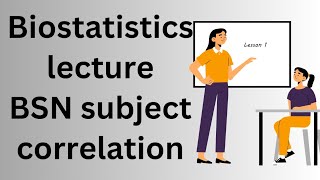 biostatistics lecture by sir adeelbiostatisticianNursing subject based correlation [upl. by Euqenimod703]