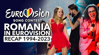 🇷🇴 Romania in Eurovision Song Contest 1994  2023  RECAP România la Eurovision [upl. by Arrec]