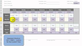 Use an Excel Template to Create 52 Weeks of Employee Time Cards [upl. by Tocs]