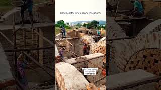 lime mortar brick work youtubeshorts traditional viral trending latest new 9944766456 [upl. by Elletnohs570]