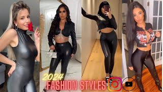 The Ultimate How to Style Shiny Leggings Guide  Casual Daytime Outfit Styles amp Jumpsuit Looks 2024 [upl. by Assetan399]