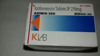 Azithromycin 250 mg tablets use and side effects full hindi review comapny KLAB PHARMA [upl. by Freyah]