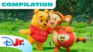 Bounce with Tigger​  Compilation  Winnie the Pooh  disneyjr [upl. by Etteroma]