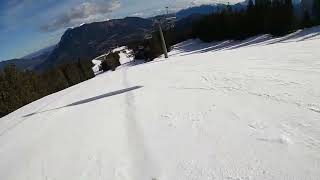 Skiing at GarmischClassic Slope 7 Blue empty slope 😉 [upl. by Eerpud977]