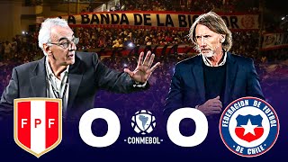 ✅ PERÚ VS CHILE  ELIMINATORIAS 2026  CLÁSICO DEL PACÍFICO SIN GOLES [upl. by Nilkoorb]