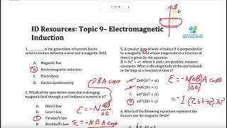 Electromagnetic Induction practice questions  ATS Grade 12 advanced physics [upl. by Oakes]