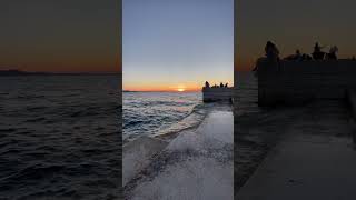 Stunning Sunset at Zadar Sea Organ in Croatia 🇭🇷 [upl. by Olbap]