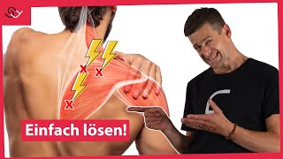 Schulterblattschmerzen loswerden und Schulter zentrieren  Mit diesem Trick [upl. by Ahseela]