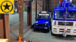 BRUDER TOYS Trucks✅ and POLICE 🚔 👮 🚓 Episode 17 XMAS Calendar [upl. by Pierro406]