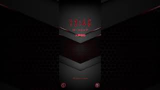 Galaxy Premium Theme  Material Red Animated Lockscreen [upl. by Allissa]