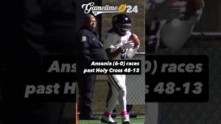 Ansonia races past Holy Cross 4813 stays unbeaten cthsfb [upl. by Micco]