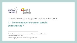 Journée des jeunes chercheurs ǀ Ouvrir un terrain de recherche [upl. by Zeb533]