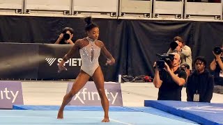 Simone Biles  HUGE 15100 on Floor  US Championships 2024 Day 2 [upl. by Durgy]