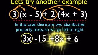 Combining Like Terms and the Distributive Property  Next Level Problems [upl. by Brandise]