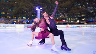 Passionate Ice Skating in NYCs Bryant Park with Team USA Ice Dancers Molly Cesanek amp Yehor Yehorov [upl. by Carling]