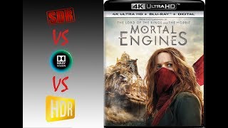 ▶ Mortal Engines 4K Ultra HD BluRay  SDR  HDR10  DOLBY VISION Mode Comparison [upl. by Emyaj]