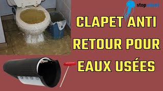 Votre soussol est inondé Clapet anti retour pour eaux usées ou de pluie  Stop Silent SL13 [upl. by Icak]