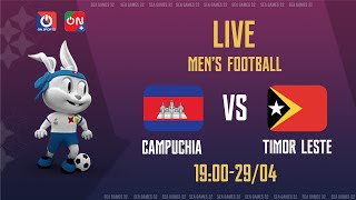 🔴 Full HD Campuchia  Timor Leste l Bóng đá nam l Bảng A  SEA Games 32 [upl. by Abdu]