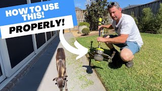 The ULTIMATE How to use a Line Trimmer  Whipper Snipper  Weed Eater Video [upl. by Enimasaj946]