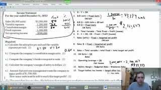 Cost Volume Profit Analysis  Part 1  The Basics  Management Accounting [upl. by Kauffmann]