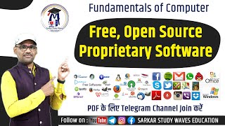 Free Software  Open Source Software Proprietary Software  Fundamentals of Computer By Arvind [upl. by Cassy]