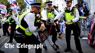 Several arrested at proPalestine protest in London [upl. by Scott843]