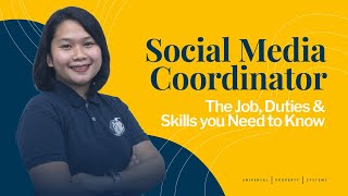 Social Media Coordinator The job duties and skills you need to know [upl. by Asselam966]