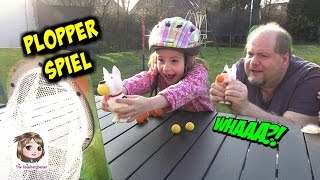 PLOPPER GAME 🏐 Hannah vs Papa  Wer schießt die meisten Bälle ins Tor 🥅 Spaß im Garten  Leif [upl. by Telocin727]