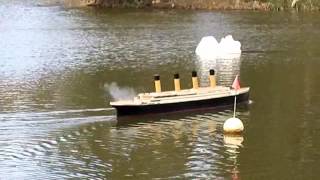 RC Titanic reenactment of the sinking with commentary [upl. by Sissel]