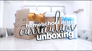 MASSIVE CURRICULUM UNBOXING amp HOMESCHOOL HAUL  MIDDLE amp HIGHSCHOOL… [upl. by Naujyt]