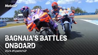 BIG Battles with Bagnaia in Jerez ⚔️  2024 SpanishGP [upl. by Leahkim]