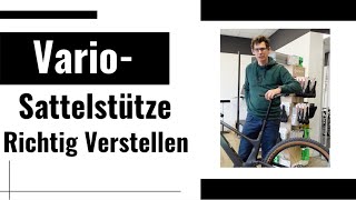 So verstellst du deine Vario Sattelstütze richtig Einstellung und Bedienung [upl. by Kirt360]