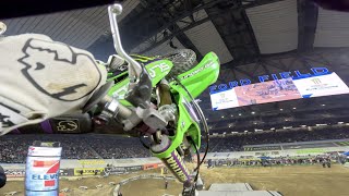 Bike Bogs In Front Of 50000 People Detroit SX Vlog  Day By Slay 44 [upl. by Evante489]