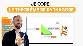 Théorème de Pythagore sur Scratch  je code un outil de calcul de longueurs [upl. by Donoho]