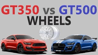 GT350 vs GT500 Wheels [upl. by Haughay820]