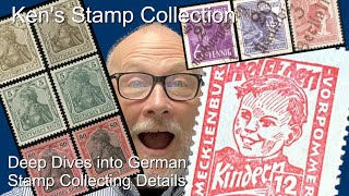 German Postage Stamp Varieties Getting Deep into the Weeds [upl. by Manton]