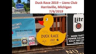 Duck Race 2019  Harrisville Michigan Lions Club [upl. by Otilegna467]