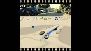 FSD Beta V12 vs V11 improvement spatial awareness [upl. by Alameda]