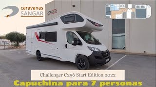 2022 Challenger C256 Start Edition Fiat  CAPUCHINA DE 7 PLAZAS  CARAVANAS SANGAR [upl. by Nainatrad]