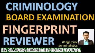 REVIEW QUESTIONS IN FINGERPRINT I A Criminology Board Examination Reviewer 2021 [upl. by Thorley]