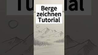 Berge zeichnen Tutorial  Schritt für Schritt Berge mit Landschaft zeichnen zeichnenlernen [upl. by Quick]